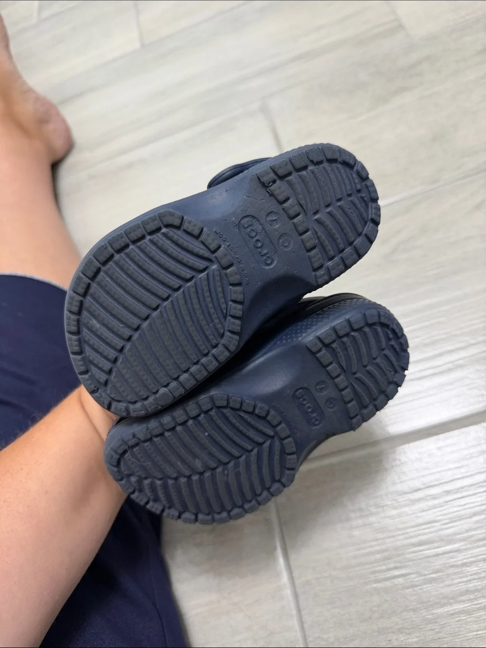 CROCS Kids Navy Classic Clog Water Shoe